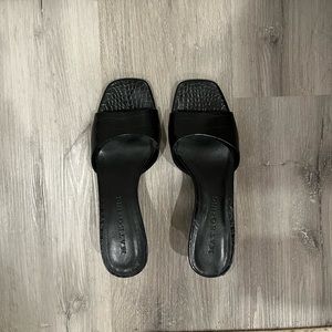 INC Black Kitten Heels